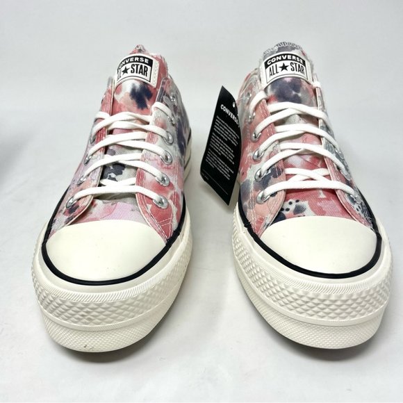 NEW Converse Chuck Taylor All Star Platform Low "Washed Florals" Sneakers Size 8 - Picture 6 of 8